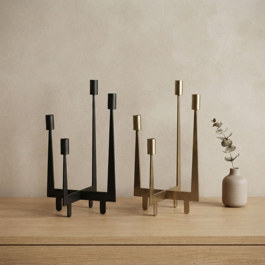 Sword Shadow Candle Holder(Golden, Black)