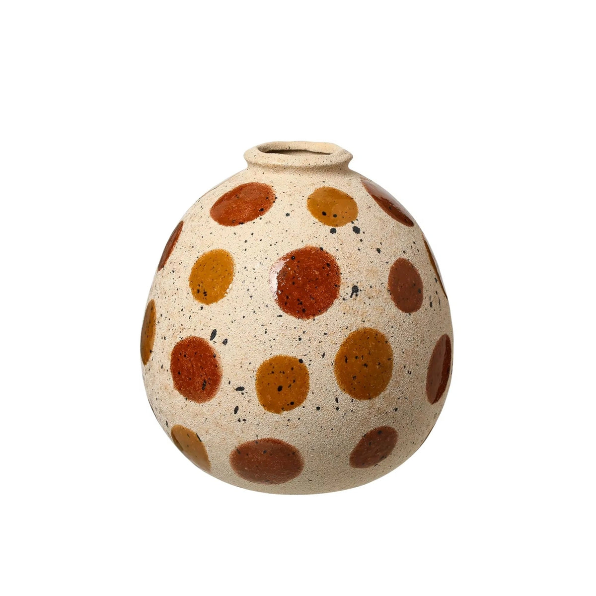 Bright Round Dot Design Flower Sand Vase