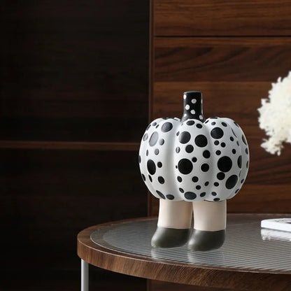 Pumpkin Dotted Doll Figurine Décor Accent