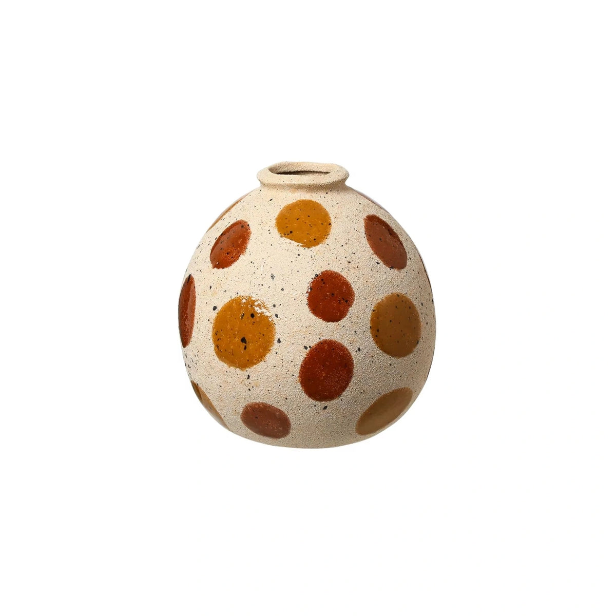 Bright Round Dot Design Flower Sand Vase