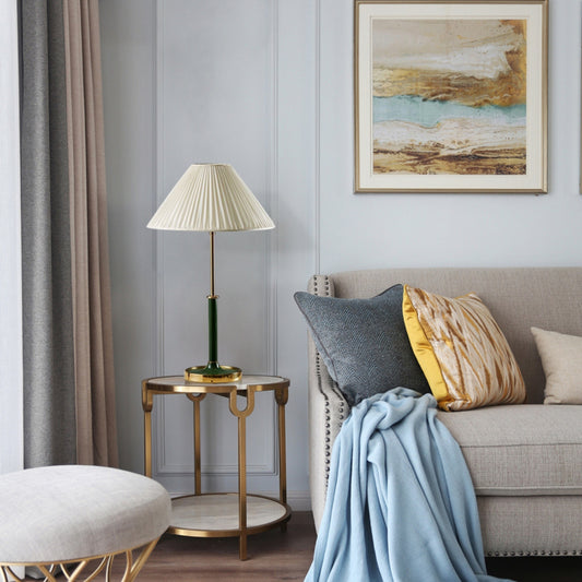 Cone Shape Shade Metal Base Nordic Table Lamp