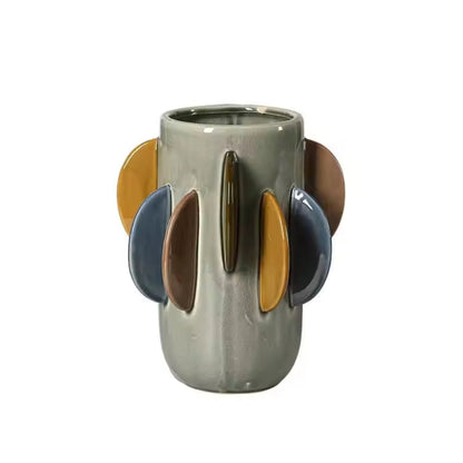 Colourful Fin Design Handmade Flower Vase