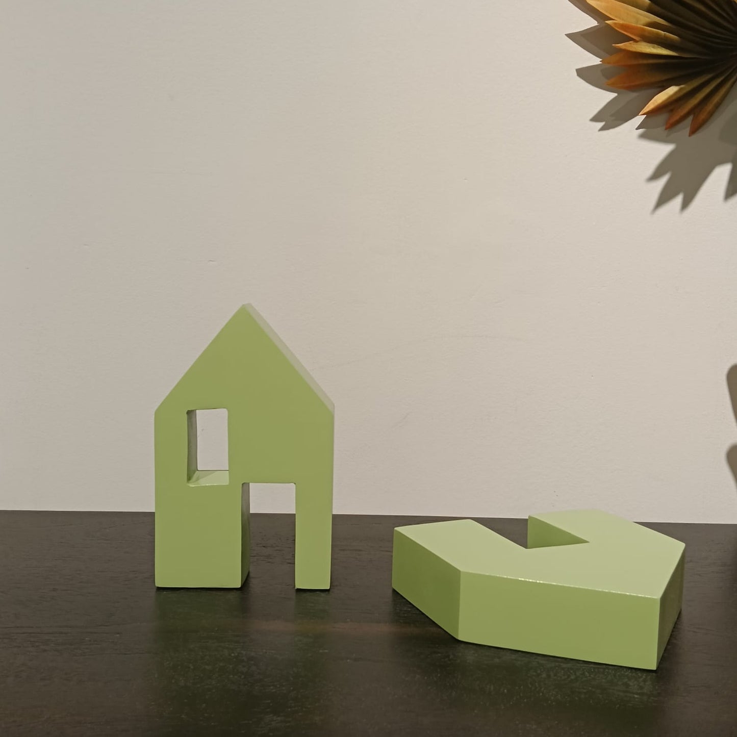 Multicolor Chalky Homes Tabletop Décor Accent
