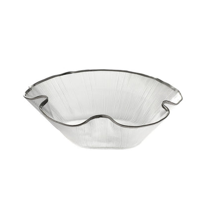 Modern Silver Rim Fruit Bowl