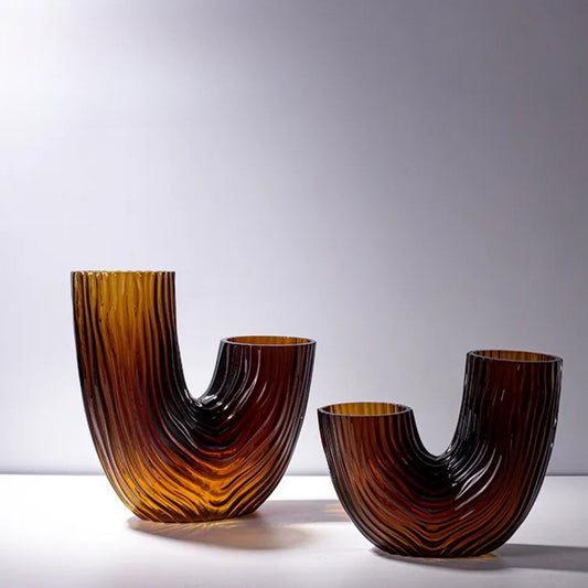 Handmade U-Shape Tube Glass Vase