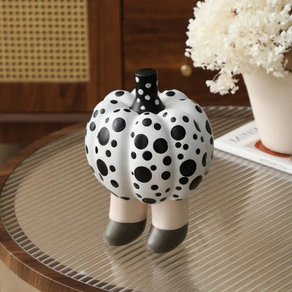 Pumpkin Dotted Doll Figurine Décor Accent