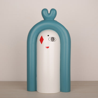 Cartoon Animal Shape Face Ceramic Vase