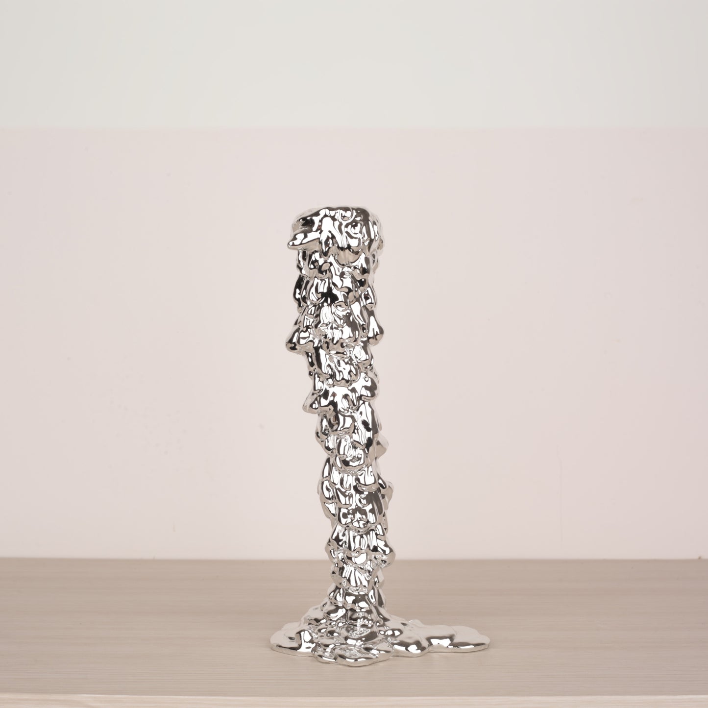 Melting Candlestick (Black, Silver)