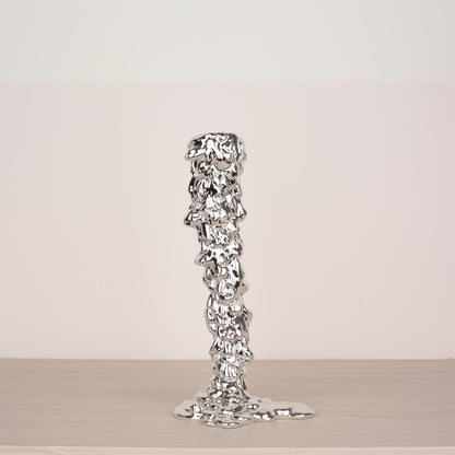 Melting Candlestick (Black, Silver)