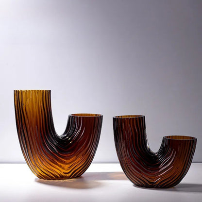 Handmade U-Shape Tube Glass Vase