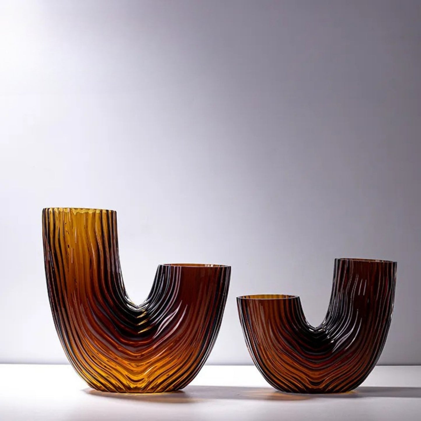Handmade U-Shape Tube Glass Vase
