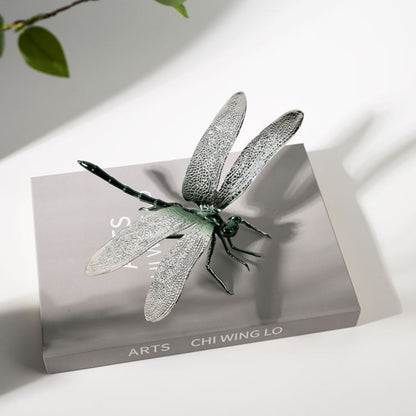 Metal Dragonfly Animal Figurine Ornament