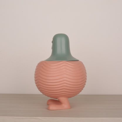 Handmade Pink Bird Ceramic Flower Vase