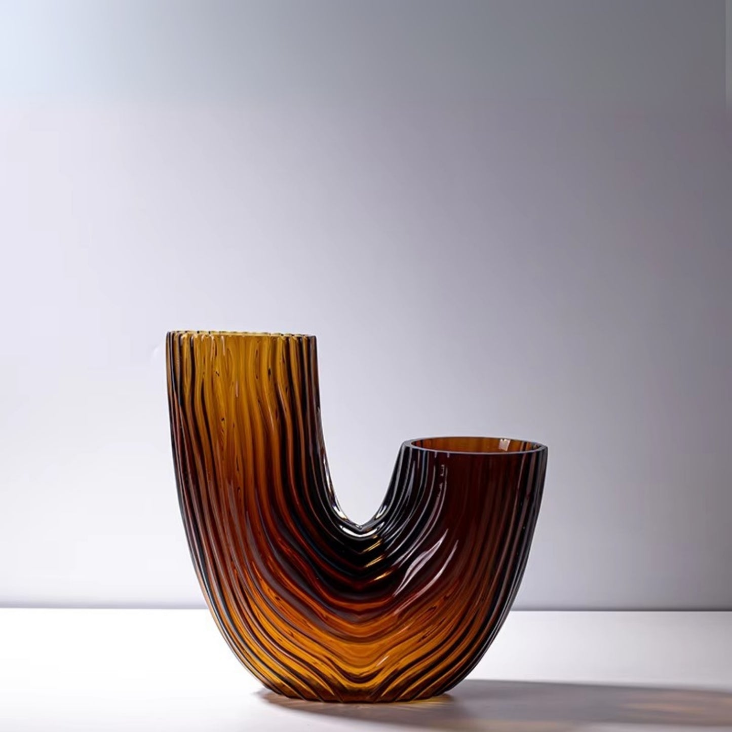 Handmade U-Shape Tube Glass Vase
