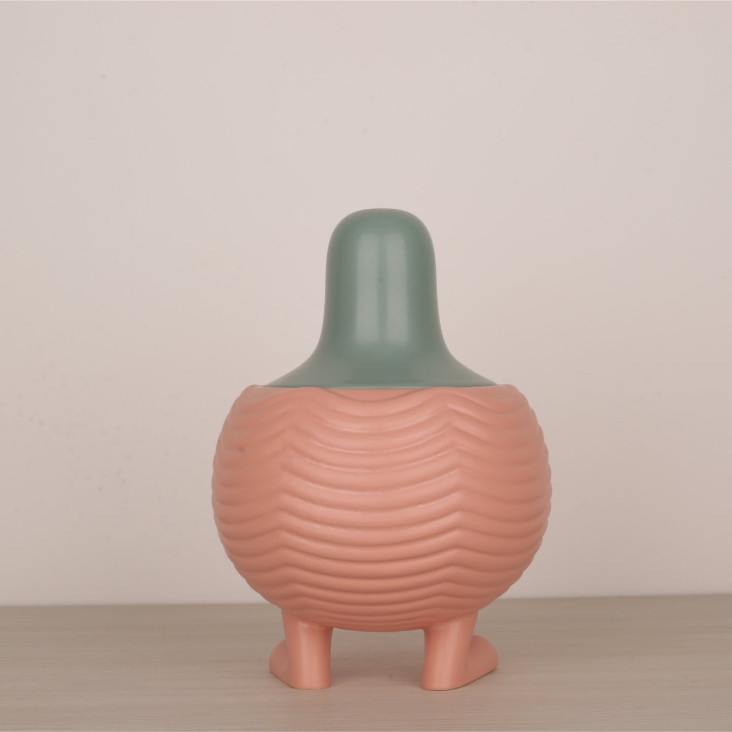 Handmade Pink Bird Ceramic Flower Vase