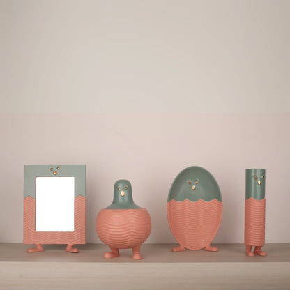 Handmade Pink Bird Ceramic Flower Vase