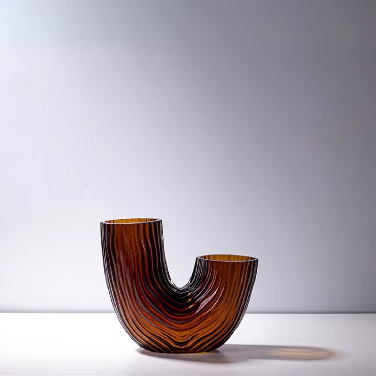 Handmade U-Shape Tube Glass Vase