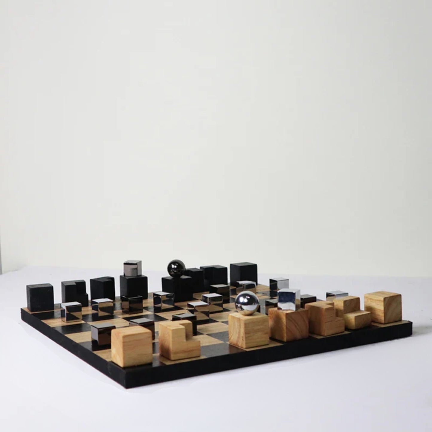 Wooden Chess Board Decorative Ornament