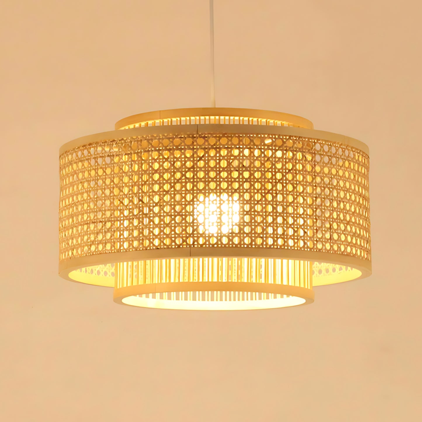 Bamboo Pendant Woven Lamp Light