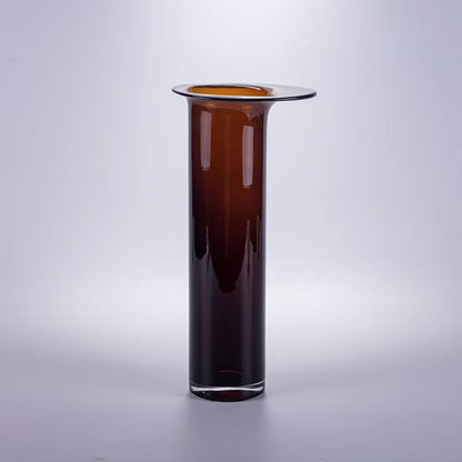 Cylinder Hand Blown Tall Tabletop Glass Vase