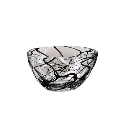 Abstract Black Line Bowl