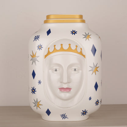 Hand-Painted European Ceramic Flower Vase