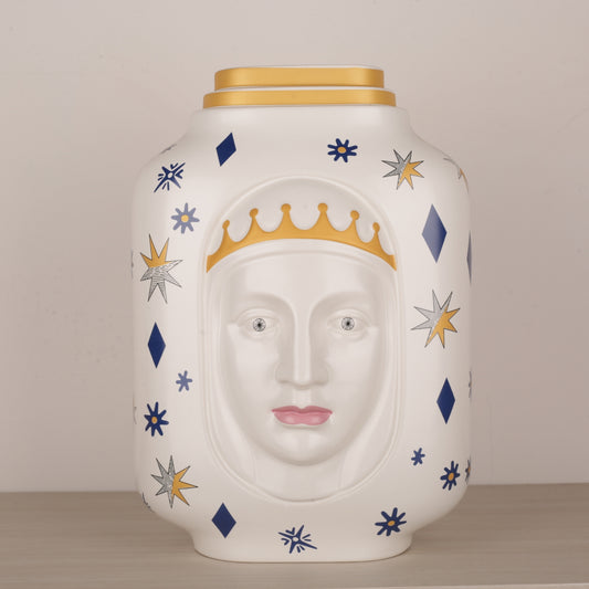 Hand-Painted European Ceramic Flower Vase