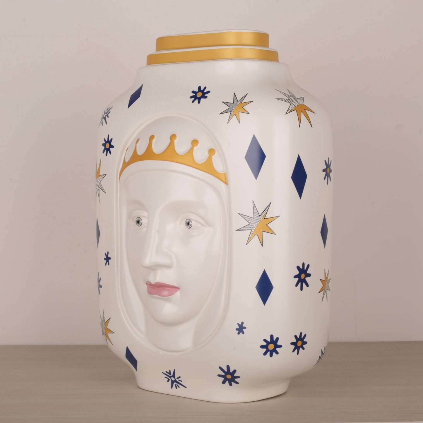 Hand-Painted European Ceramic Flower Vase