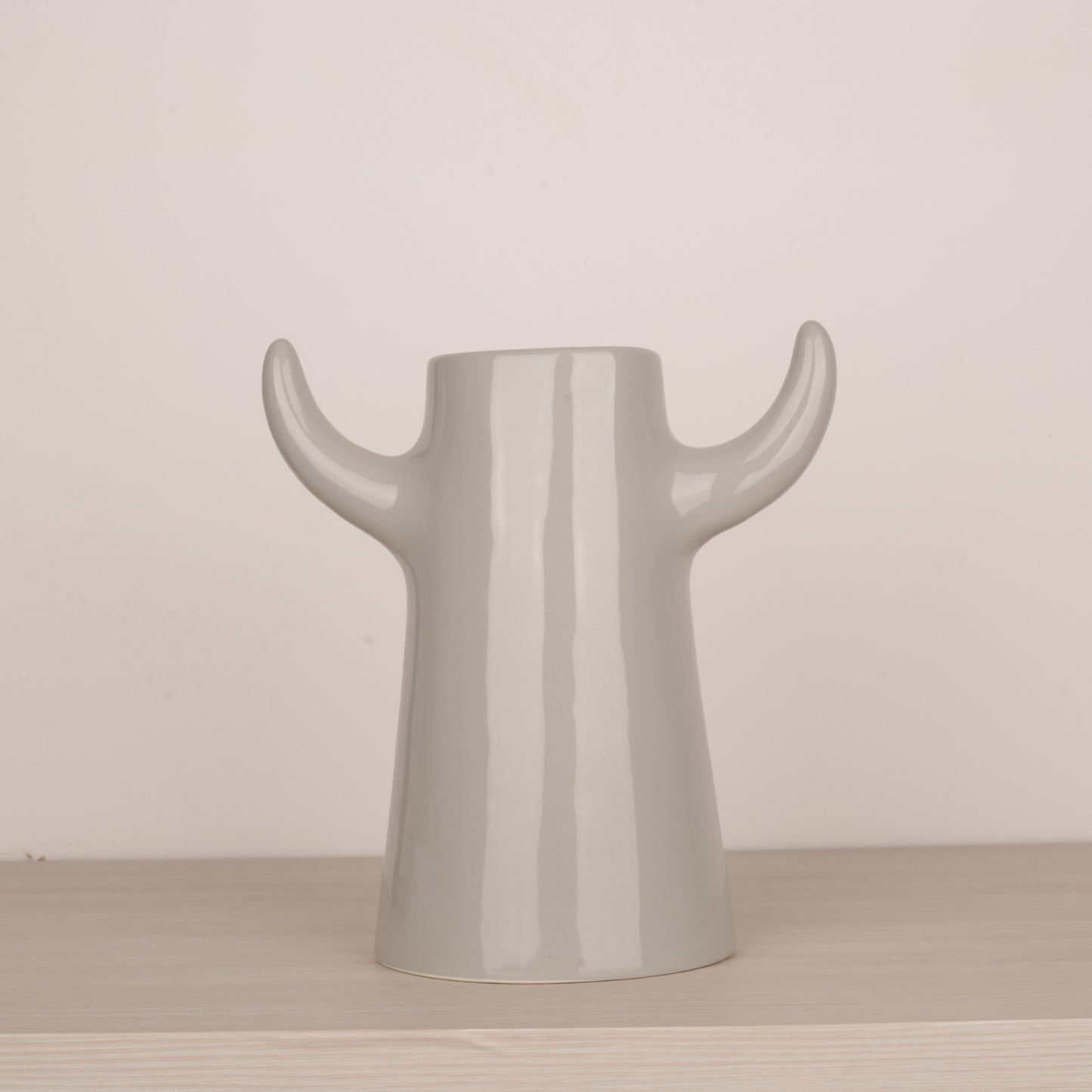Handmade Ceramic Horn Shape Tabletop Vase