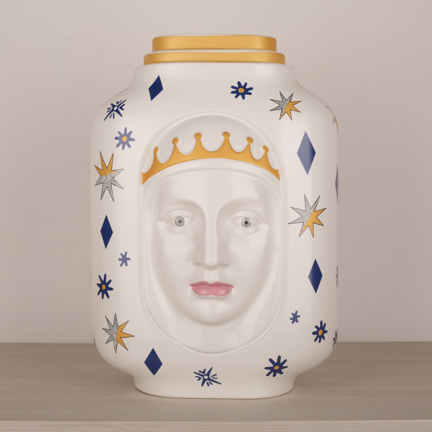 Hand-Painted European Ceramic Flower Vase