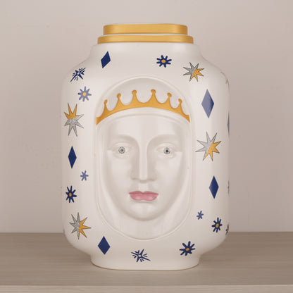 Hand-Painted European Ceramic Flower Vase