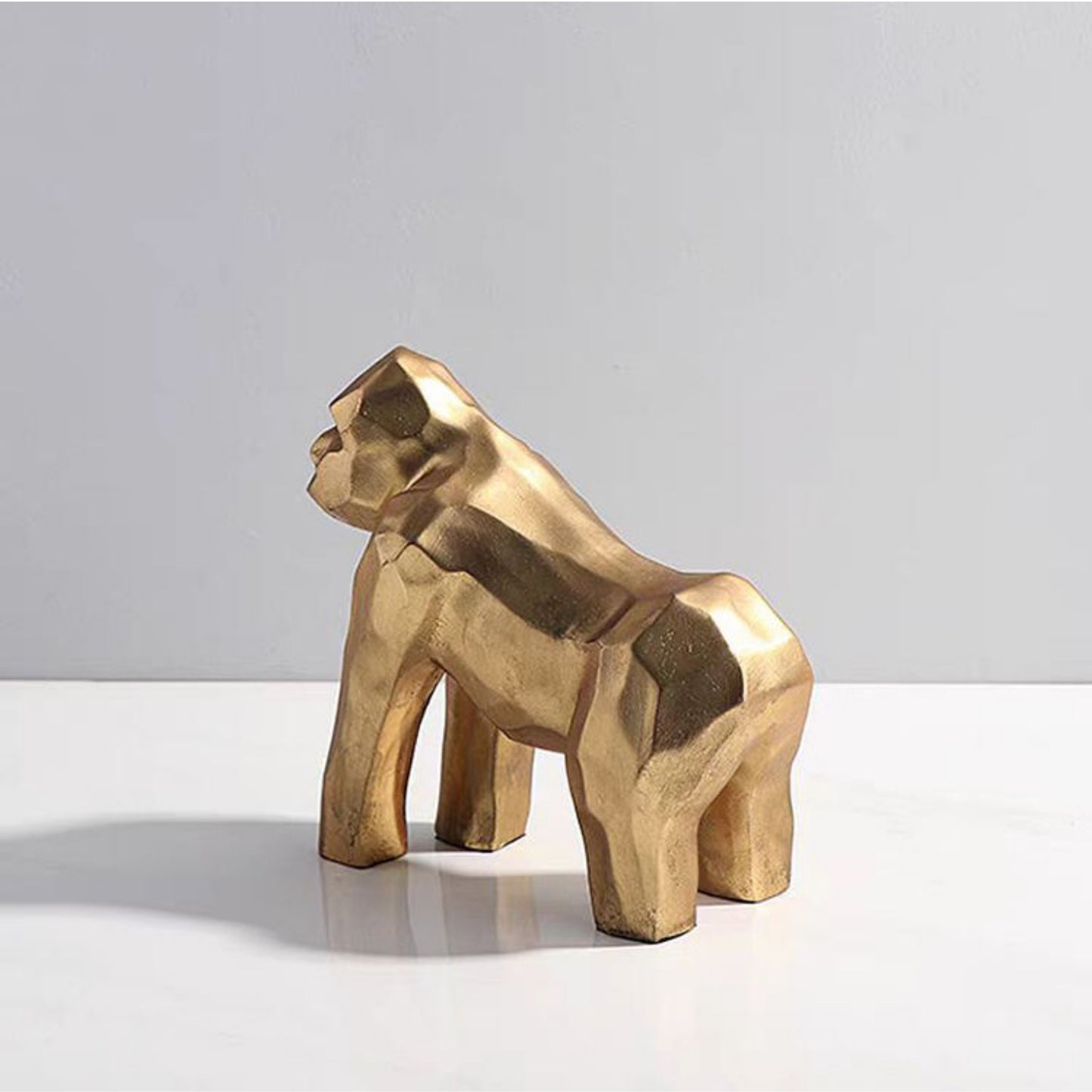 Gorilla Figurine Resin Tabletop Ornament