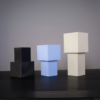 Handmade Ceramic Line Design Table Décor Vase