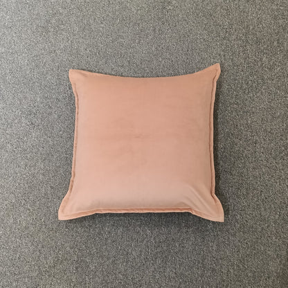 Leaves Print Cushion Cover, Backside In Plain