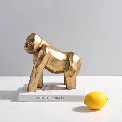 Gorilla Figurine Resin Tabletop Ornament
