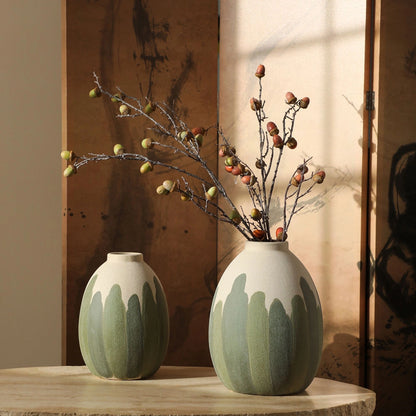 Green Forest Design Decorative Sand Vase
