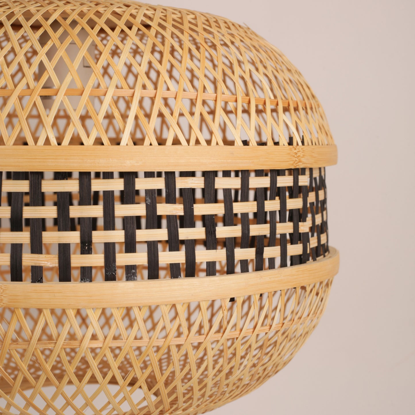 Bamboo Woven Rustic Pendant Light