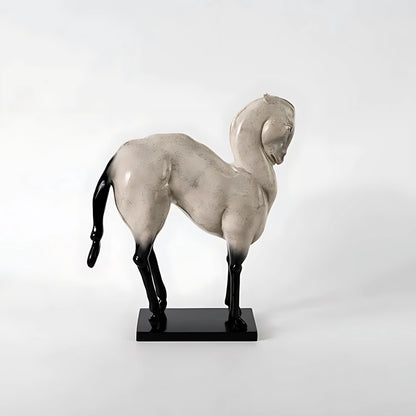 Retro Horse Figurine Tabletop Decorative Accent