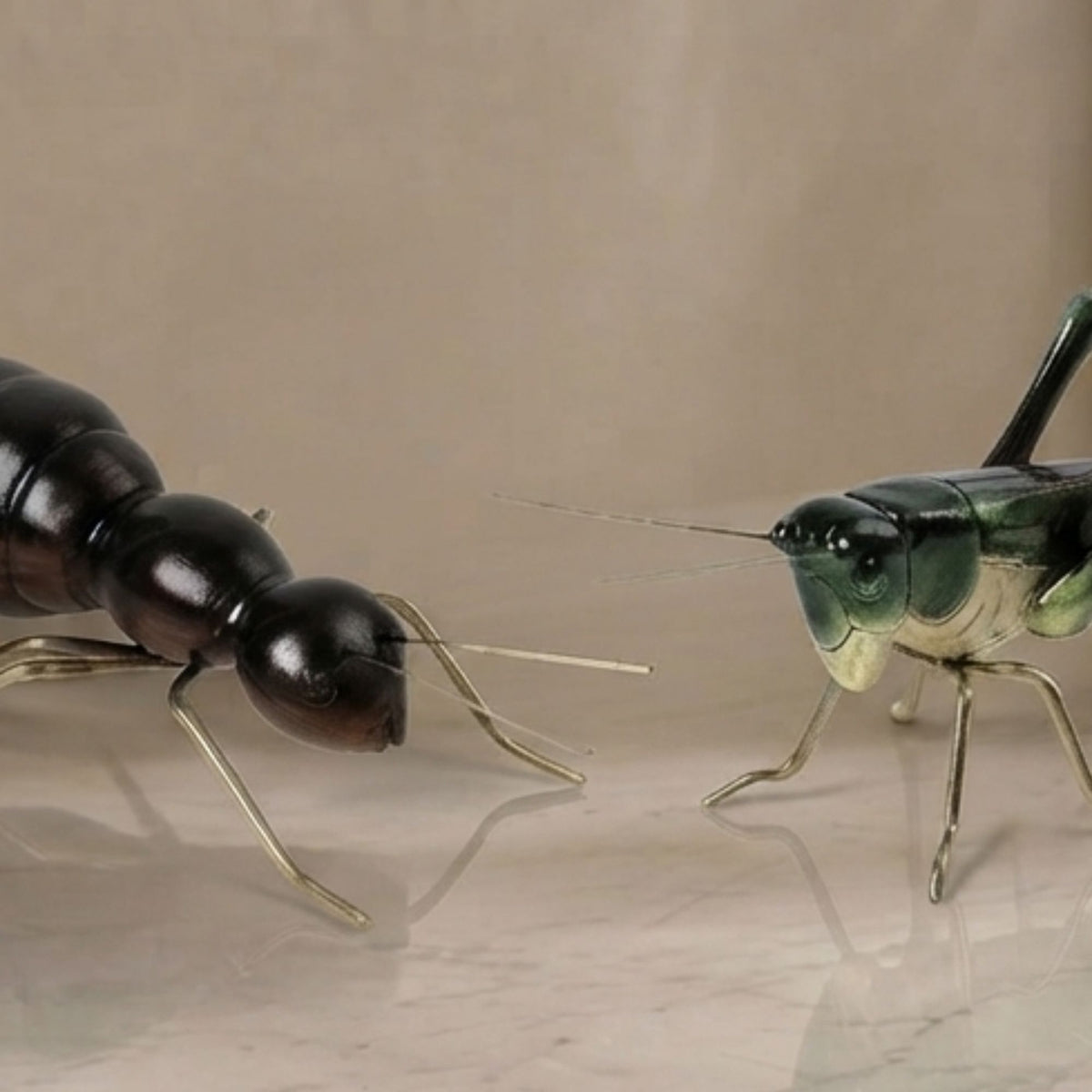 Slender-Legged Locust Decorative Figurine