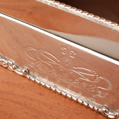 Silver Metal Tissue Box