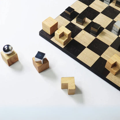 Wooden Chess Board Decorative Ornament