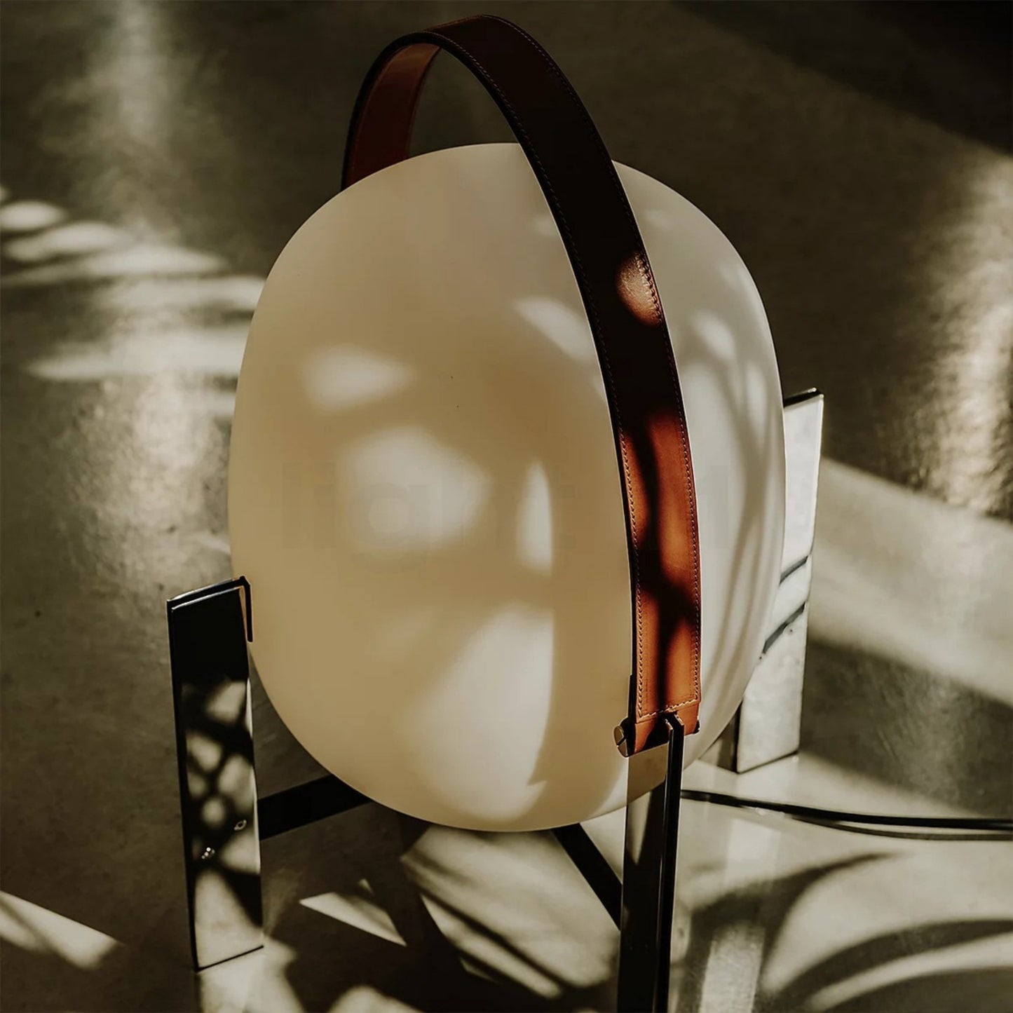 Nordic Style Portable Table Lamp with Leather Handle