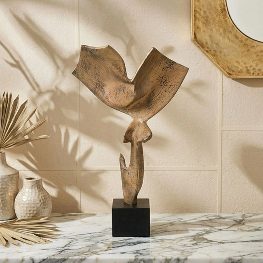 Brown Flying Antlers Decorative Figurine