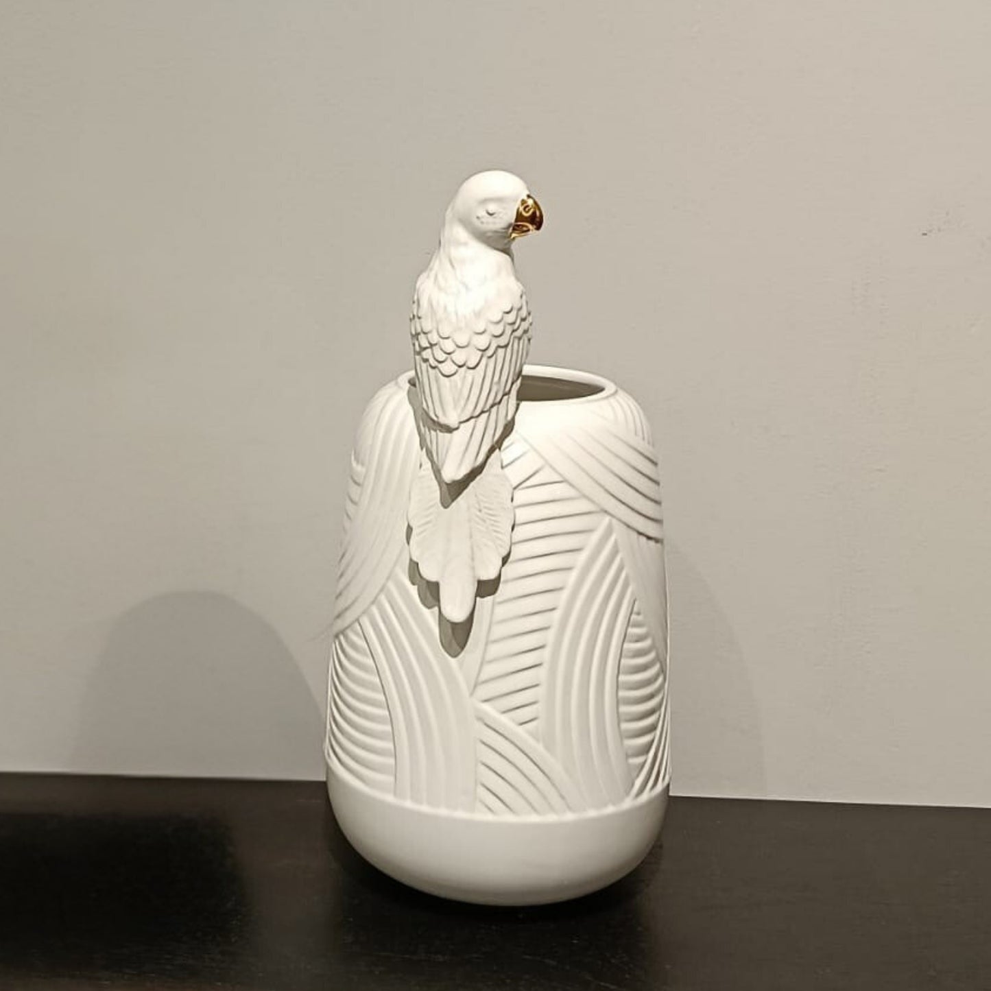 Handmade Animal Carving Decoration Flower Vase