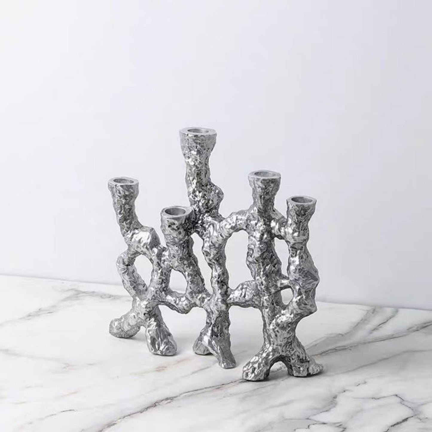 Silver Multiend Candle Holder