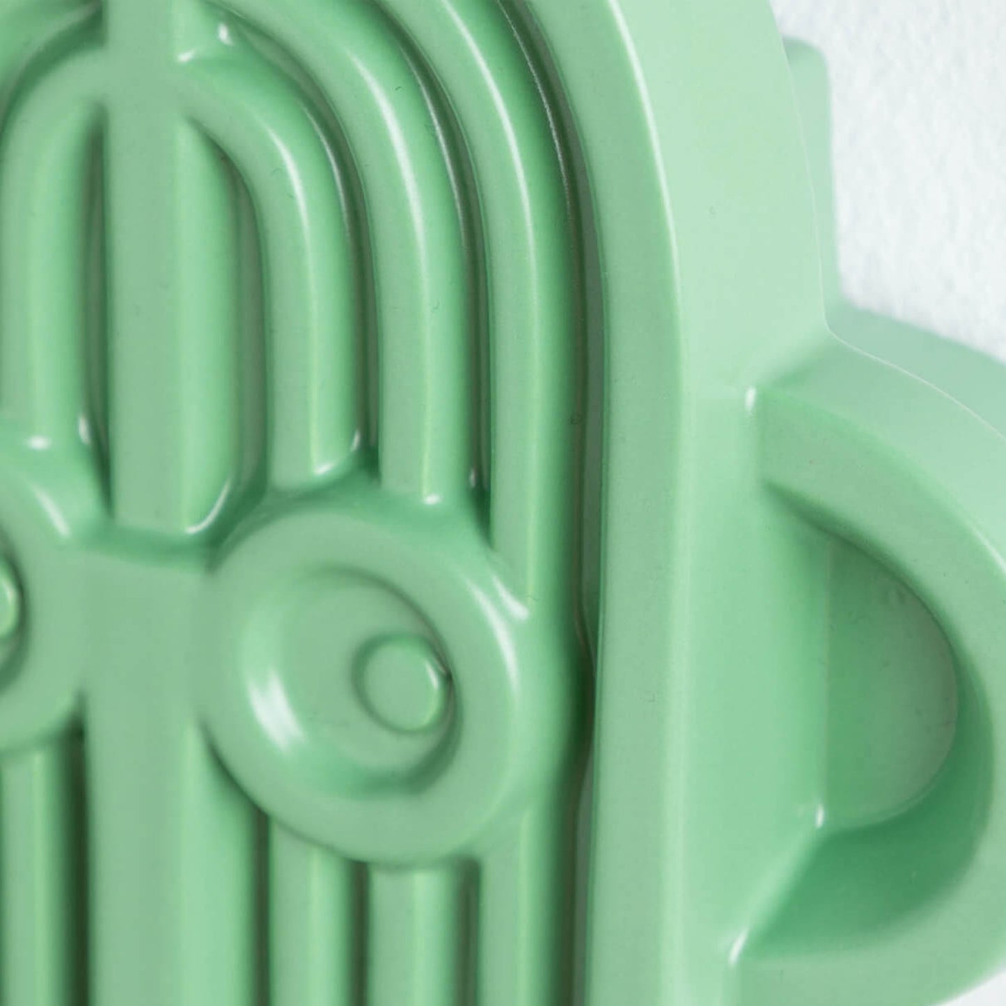 Monkey Face Green Ceramic Wall Art Vase