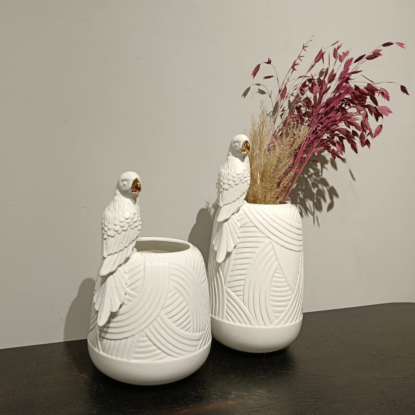 Handmade Animal Carving Decoration Flower Vase