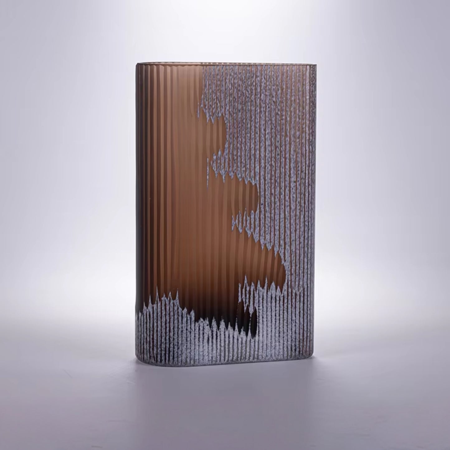 Handmade Decoration Brown Glass Vase