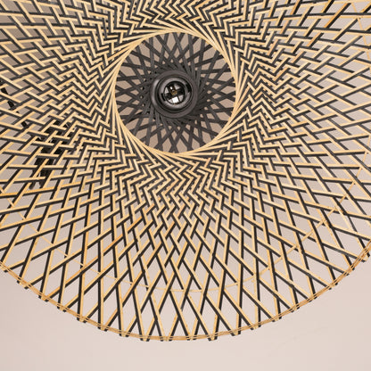 Handmade Bamboo Weaving Wicker Pendant Light