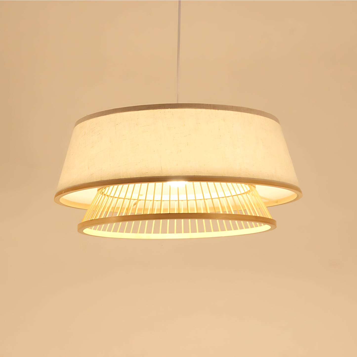 Natural Bamboo Pendant Light Shade